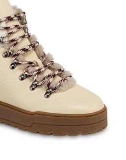 Ice Cracker-Stiefel aus gewalktem, gummiertem Kalbsleder und Lammfell Photo 4