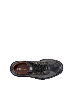 Budapest Derby in plaid-print leather and calfskin Photo 3