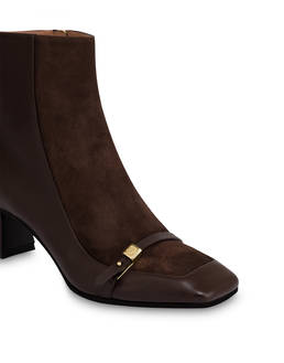 Damen-Stiefeletten aus Kalbsleder und Wildleder Photo 4