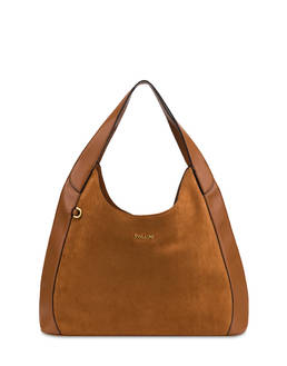Sabrina Small Hobo Bag in Faux Suede Photo 1