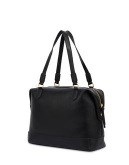 Barrel Bag Crown in Grained Pu Photo 2