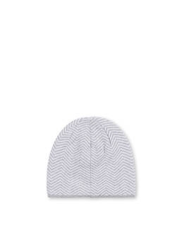 Weiche Mütze aus Wollmischung mit Chevron-Druck Photo 2