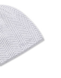 Weiche Mütze aus Wollmischung mit Chevron-Druck Photo 3