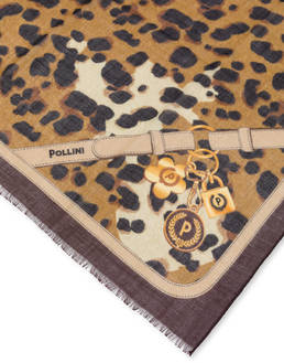 Wollschal mit Animalprint Photo 3