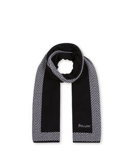 Schal aus Wollmischung mit Chevron-Druck Photo 2